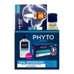 Набор, Phyto (Фито) арт. NP022024 Фитоциан-Мэн для мужчин - сыворотка против выпадения волос 12 флаконов по 3.5 мл + шампунь укрепляющий 250 мл